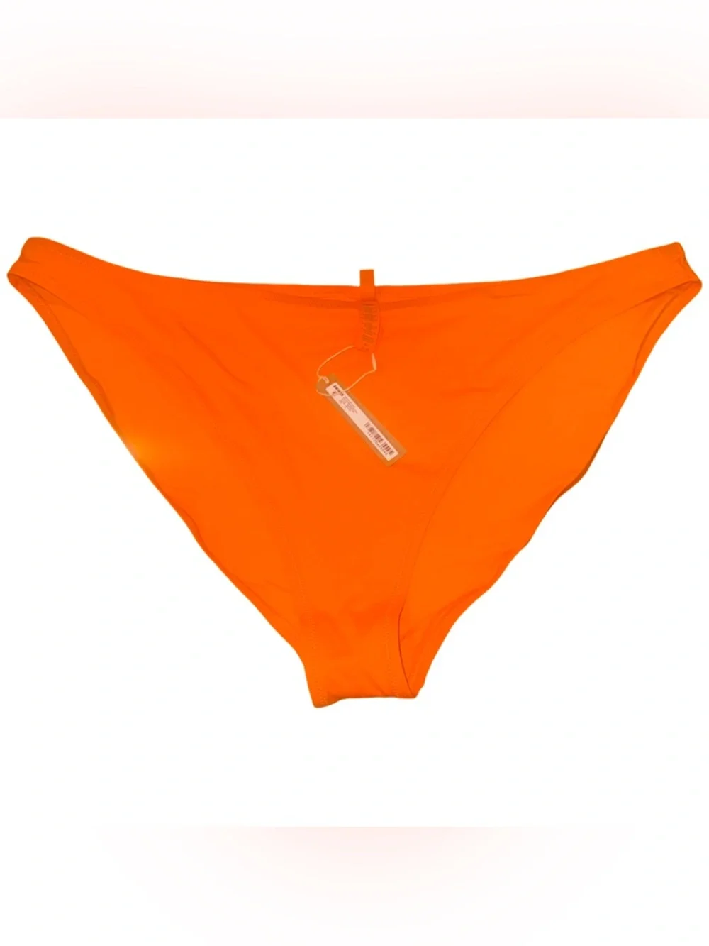 Skims Recycled Swim Mid Coverage Bottom Orange- 4X New with Tag